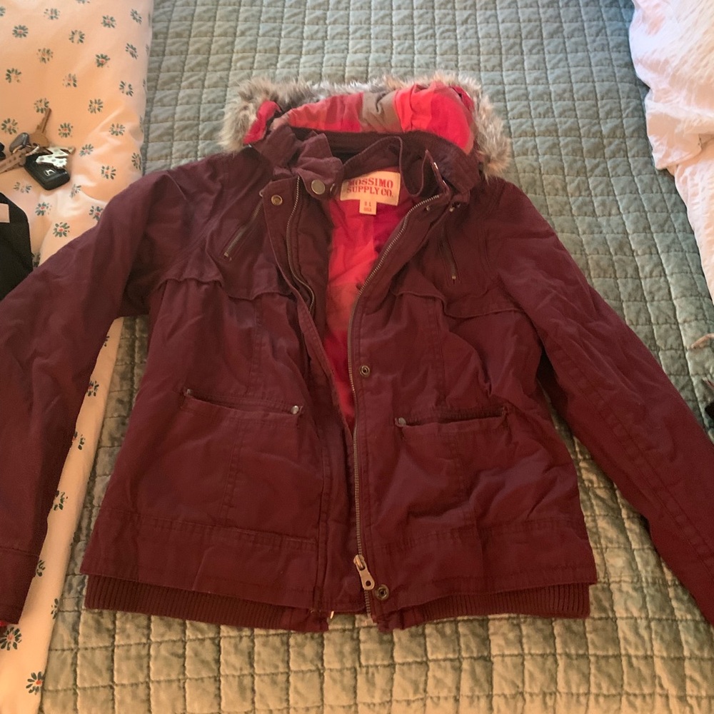 Maroon coat